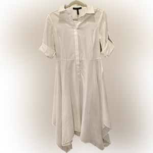White midi button down bcbg dress size small